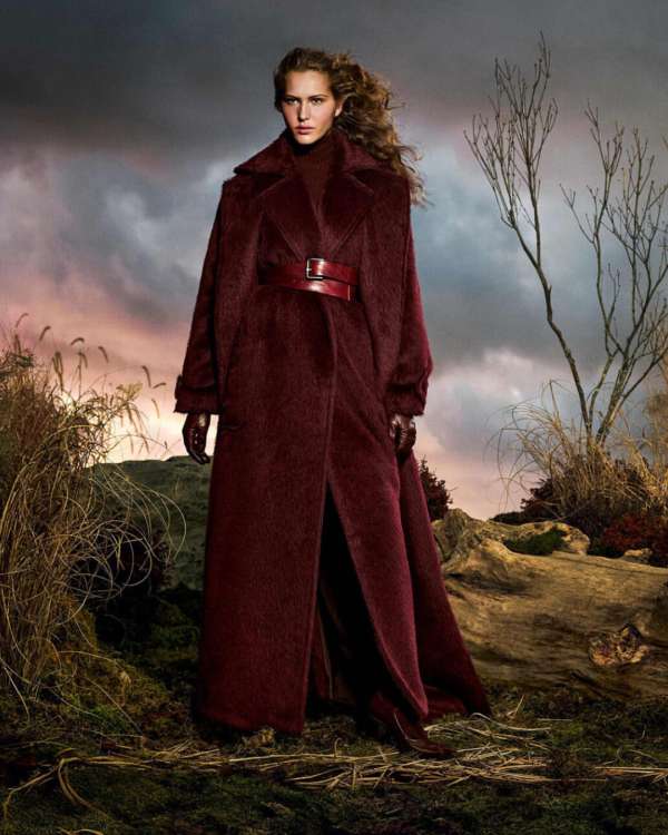 Angelina Kendall for MaxMara, in a digital ...