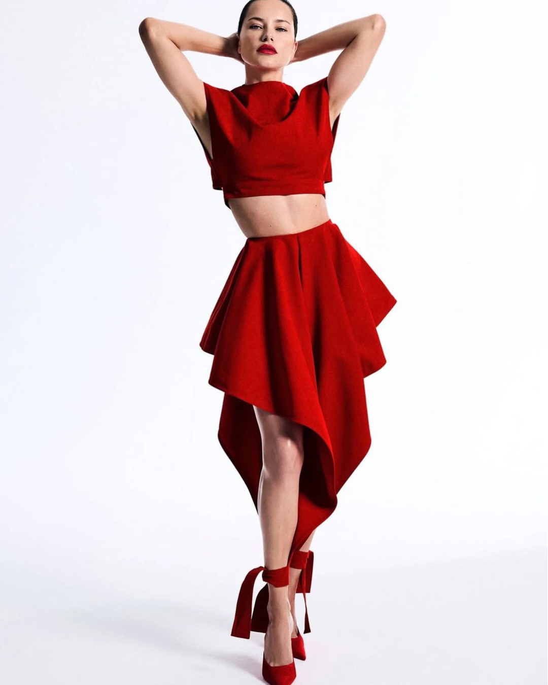 The ultimate bombshell. @adrianalima in the studio...