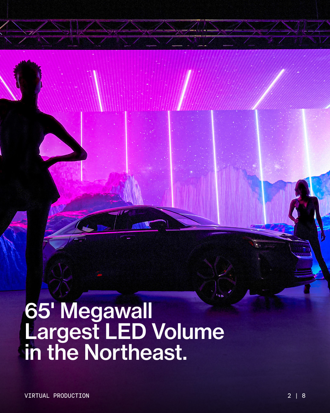 We don’t green screen. We world build.⁠
⁠
At PIER59 Studios, our LED Megawall — the largest in the Northeast — brings environments to life with 25 million pixels of pure potential. Paired with Unreal Engine, Disguise servers, and precision camera tracking, our virtual stages let productions go anywhere, anytime, without ever leaving Chelsea.⁠
⁠
Full immersion. Total control. Future-proof workflows.