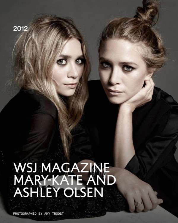 Mary-Kate and Ashley Olsen for WSJ Magazine...