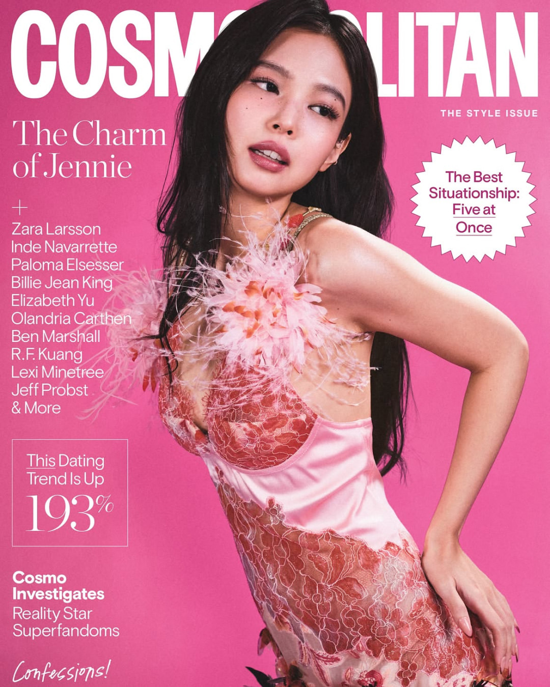 The iconic Jennie in front of the lens for Cosmopolitan’s Fall 2026 issue.⁠
⁠
Shot at PIER59 Studios.