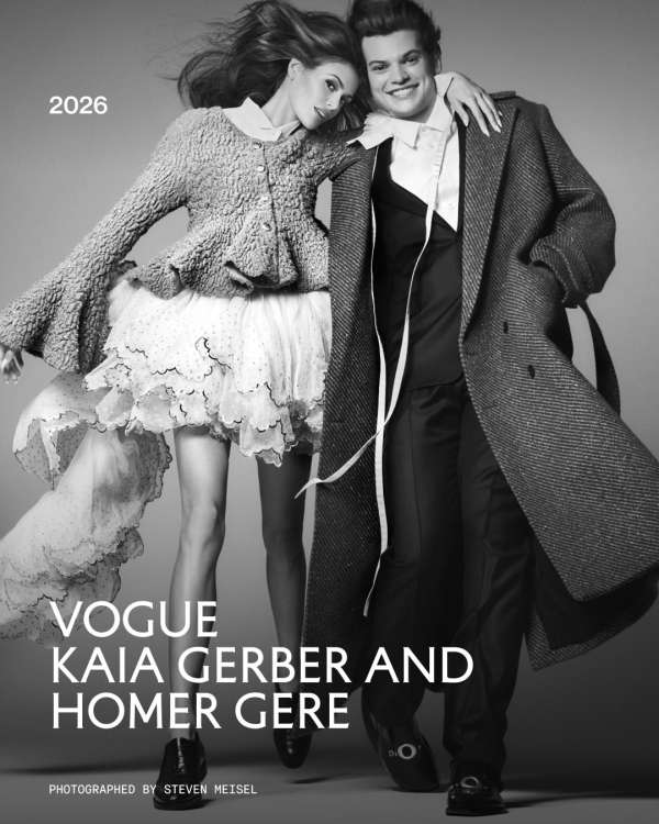 Kaia Gerber and Homer Gere for Vogue’s Sept...