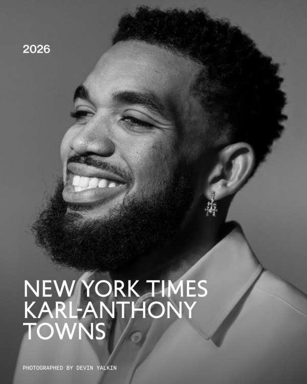 In the studio with Knicks star Karl-Anthony...