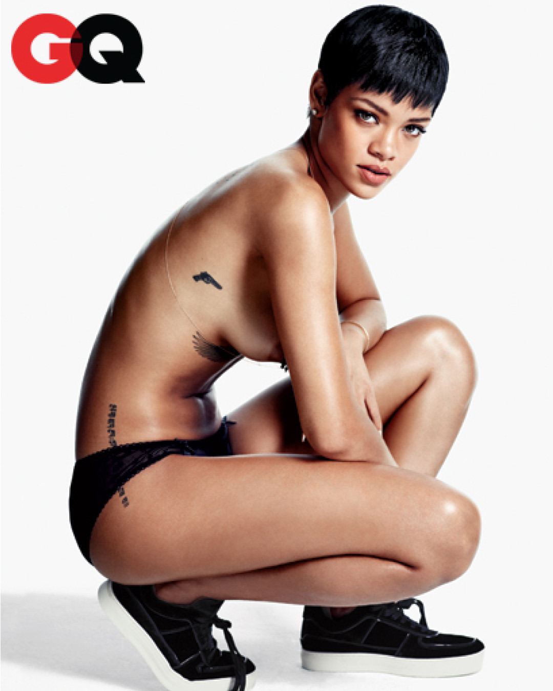 The iconic Rihanna for GQ. Shot at PIER59 Studios ...