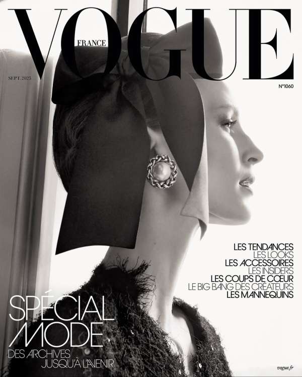 Vogue France September 2025 cover story sho...