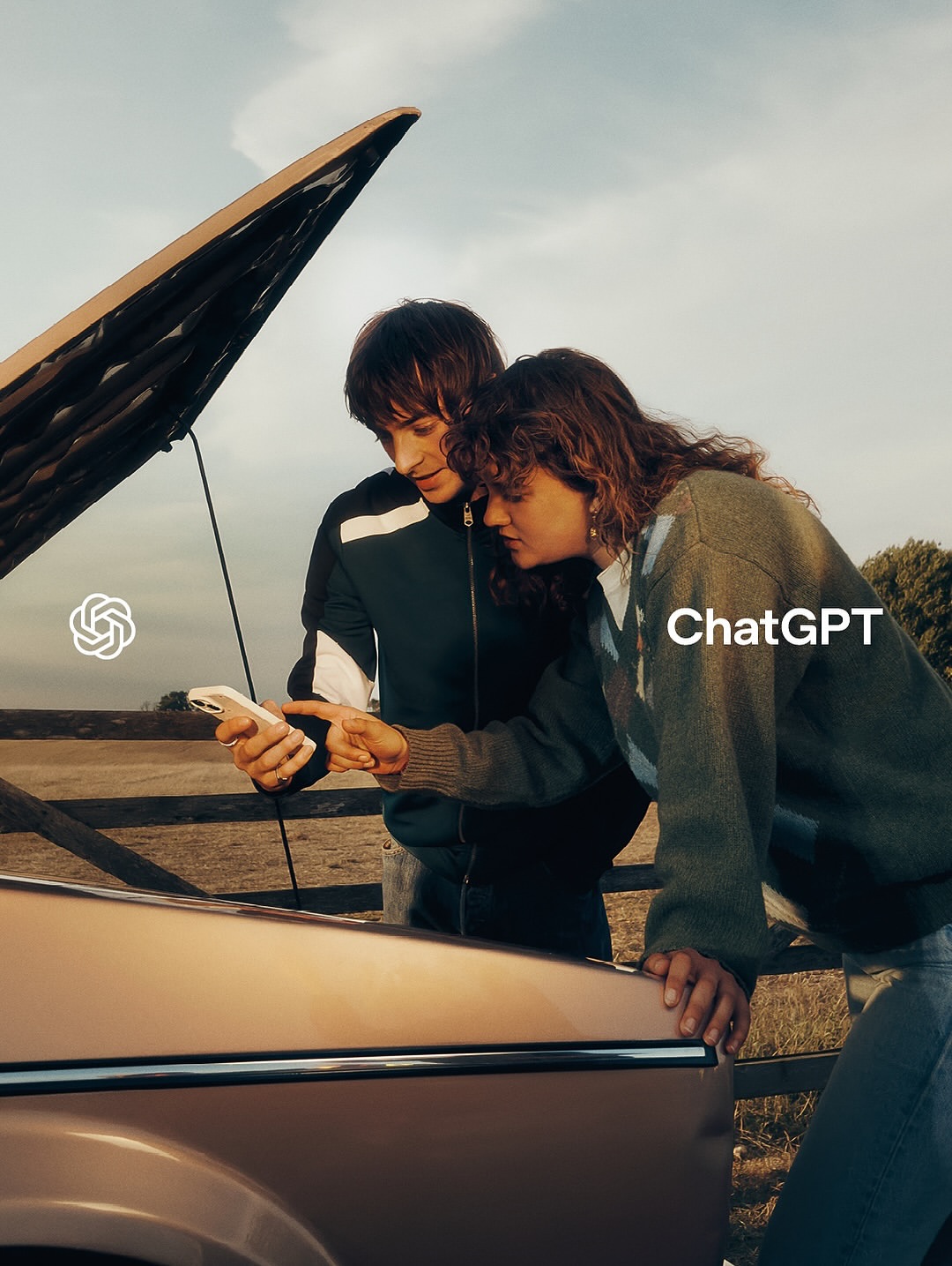 The first brand campaign for @chatgpt shot by photographer Samuel Bradley 

Photographer @samuelbradley
Creative @openai @chatgpt 
Stylist @helgaburrill
Set Design @staci.lee
Hair @_uncle__lee_
Makeup @erngrn
Casting @goodcatch_
Executive Production @prodn_artandcommerce
Local UK Production @zrdproduction