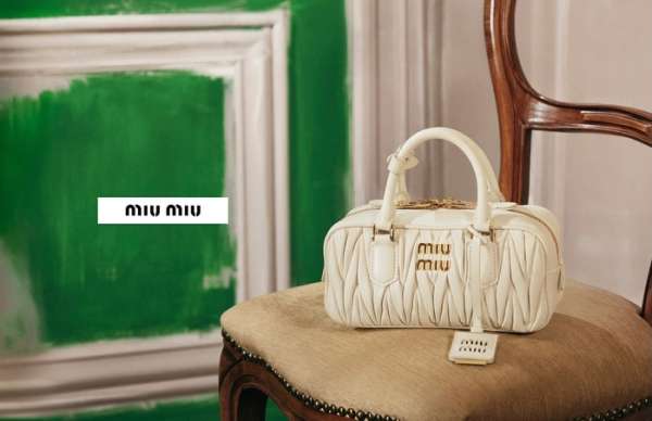 The 2026 @miumiu Leathergoods campaign shot...