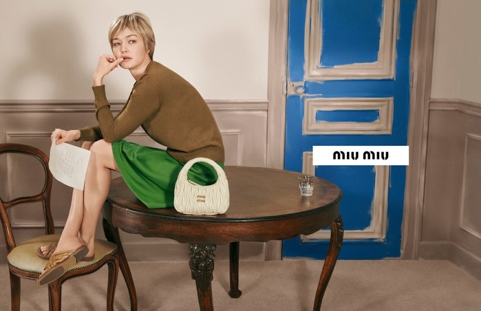 The 2026 @miumiu Leathergoods campaign shot with #...