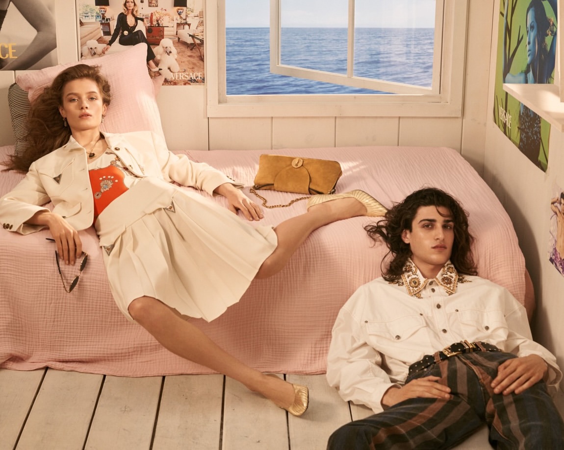 @versace La Vacanza shot by Steven Meisel
