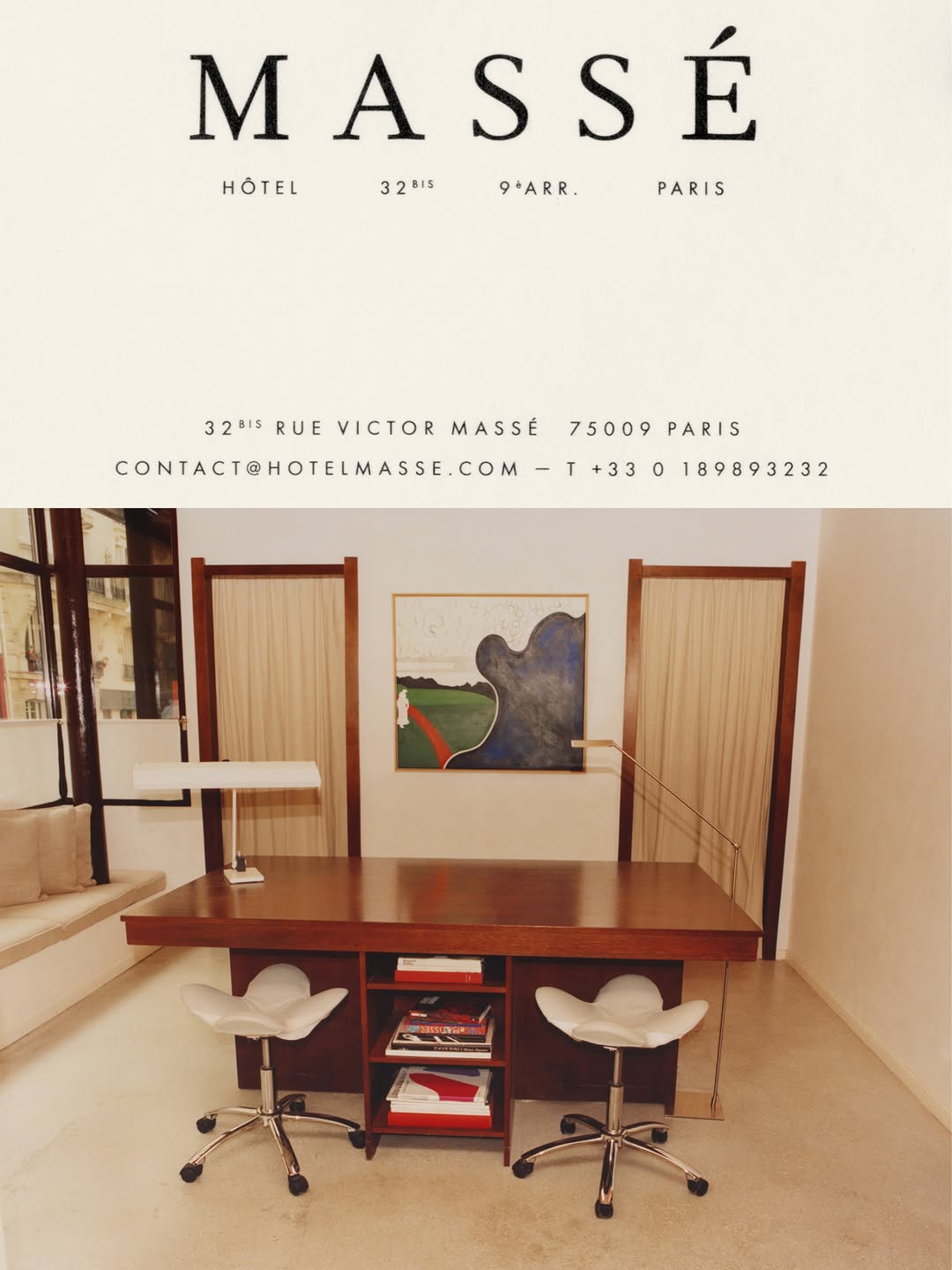 <a href="/tanguy-sergheraert">Tanguy Sergheraert</a> X Hôtel Massé <span style="text-transform: none; white-space: nowrap;">Jul. 26</span>
