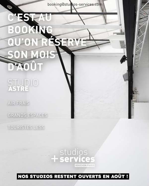 Tous nos Studios sont ouverts en août !