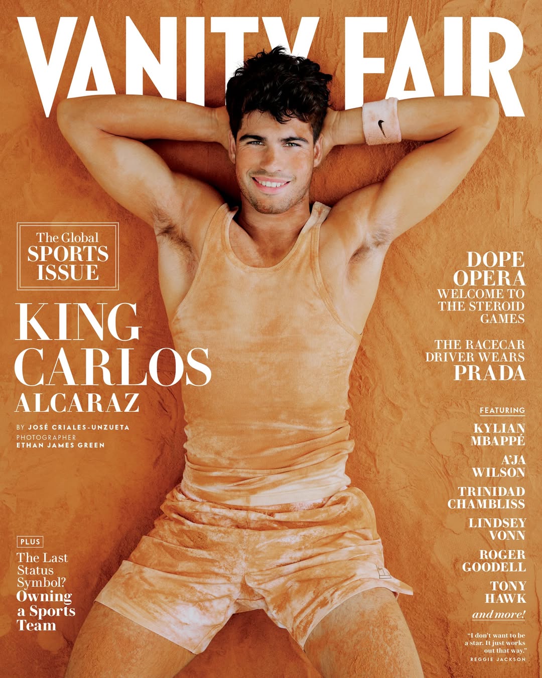 Ethan James Green X Carlos Alcaraz for Vanity Fair May. 26