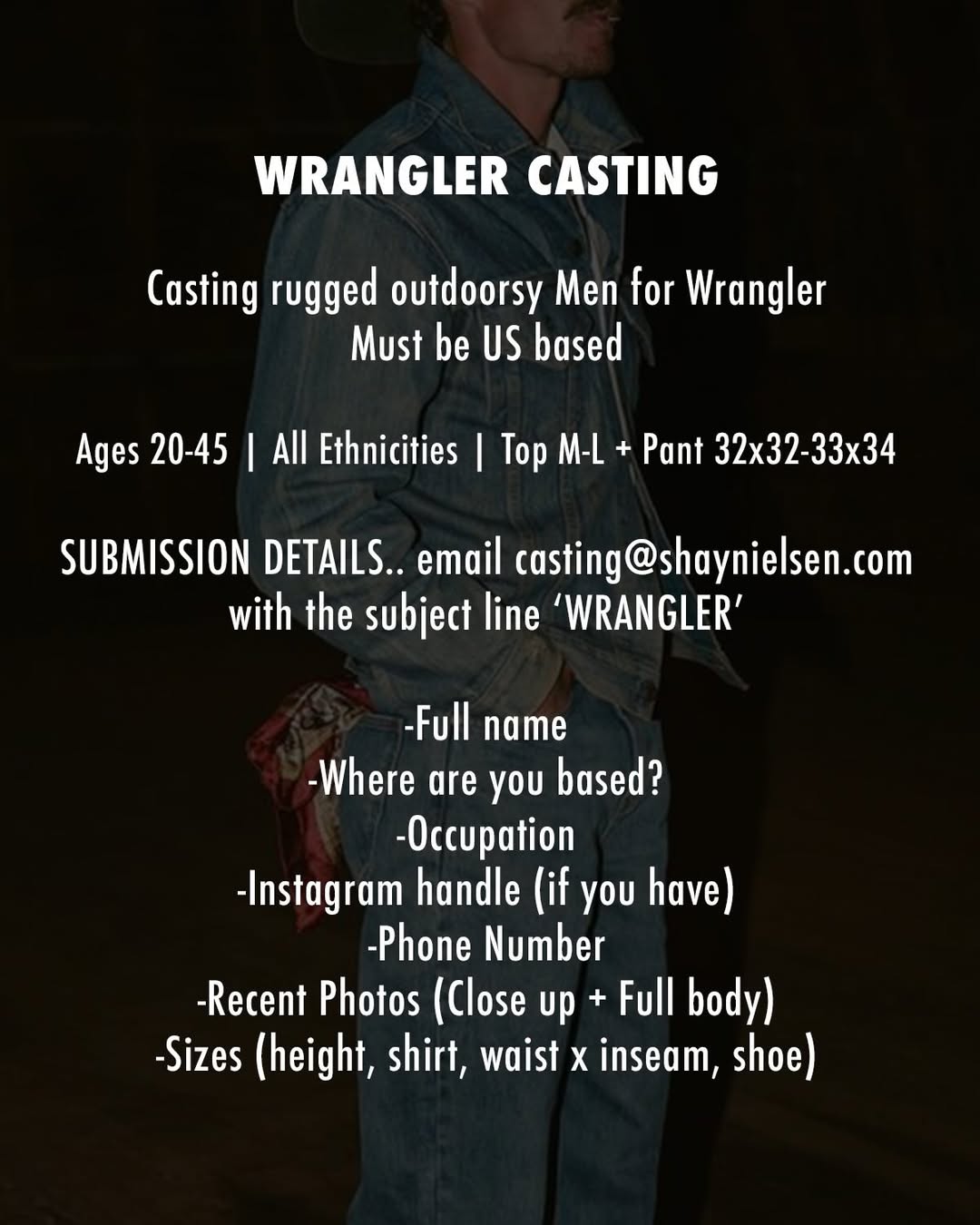 ⭐️WRANGLER CASTING⭐️ Casting rugged outdoo...