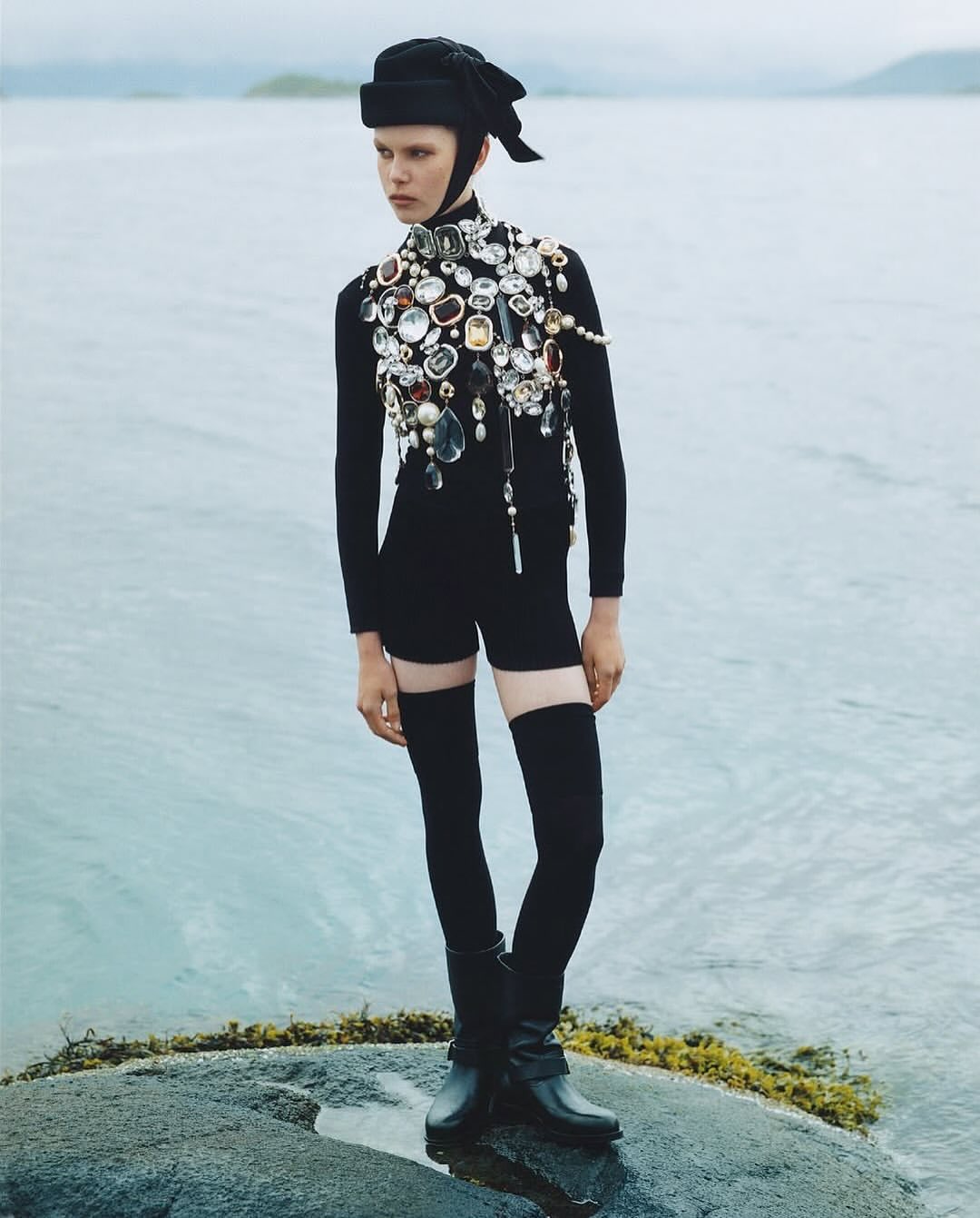 Théo de Gueltzl for D la Repubblica

For the latest Travel Issue of D la Repubblica, French photographer Théo de Gueltzl ventures near the Arctic Circle to capture the raw beauty of Norway. In the North, the finest light comes during the blue hour, around three in the afternoon in the heart of winter, just before night falls. De Gueltzl seizes this fleeting glow, photographing model Théa Almqvist among dramatic fjords, black rocks, and waterways dusted with the season’s first snow. The images evoke a sense of quiet wonder, where each frame balances solitude with the grandeur of nature. Every shot reveals subtle contrasts, the dark, rugged cliffs against the soft, pale light, the still waters reflecting fleeting glimpses of sky. With each image, the photographer invites viewers to pause and linger, to feel the serene magic of the northern light and the almost tangible stillness that blankets this frozen landscape, a place where time seems to slow and the world holds its breath.

Creative Direction @drepubblicait @efarneti
Photographer @‌theodegueltzl
Styling @jamesvaleri
Make up @anthonypreel_⁠
Hair @‌eugenesouleiman
Talent @‌thea_almqvist
Post House @sheriff.projects
#sheriffprojects