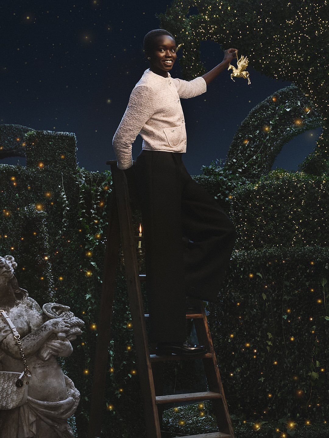 Dior Christmas

Maison Christian Dior unveils its 2025 holiday collection, a carefully curated selection of gifts to give, or to keep for yourself, set within a magical universe reminiscent of an enchanted labyrinth. Clothing, accessories, tableware, and festive delights are revealed in the soft, shimmering glow of candles and lanterns, inviting us to step directly into a luminous Christmas table.
Every detail sparkles with a sense of wonder, from delicate textures to playful shapes, capturing the joy, warmth, and elegance of the holiday season. This collection transforms everyday objects into moments of magic, celebrating the art of gifting and the delight of being together, all through the lens of Dior’s unmistakable style.

Creative Direction @dior
Post House @sheriff.projects
#sheriffprojects