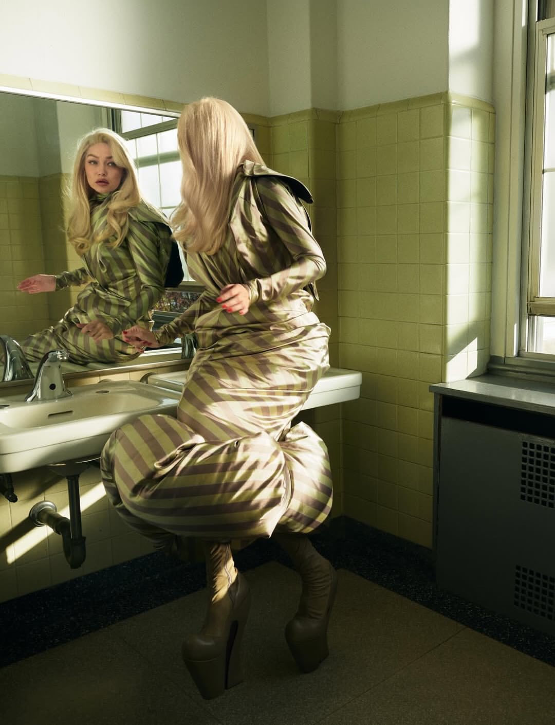 Gigi Hadid for Love Magazine shot by Sebastián Fa...