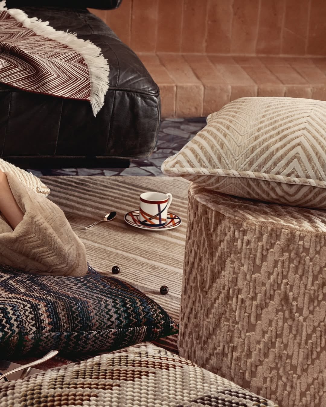 Carla Rossi for Missoni

The latest Missoni Home collection is brought to life through the lens of rising photographer Carla Rossi, based in Paris and Milan.
A graduate of Brera Academy and ECAL, Rossi explores the intersection of the physical and digital, using creative image manipulation to blur the boundaries of reality.
Her work examines how technology and social media shape identity, desire, and perception, creating hybrid visuals that feel both fluid and dynamic.
In photographing Missoni’s iconic textiles, Rossi transforms interiors into living artworks, where color, pattern, and form are elevated by her visionary eye.
Rossi’s images challenge how we see and experience space, making each frame a poetic encounter between design and imagination.

Creative Direction @missoni @alberto_caliri
Art Direction @robpignataro
Photographer @carlarossi__
Make Up @carolina_antonini
Set Design @clementinadal_lago
Post House @sheriff.projects Italia 🇮🇹
#sheriffprojects