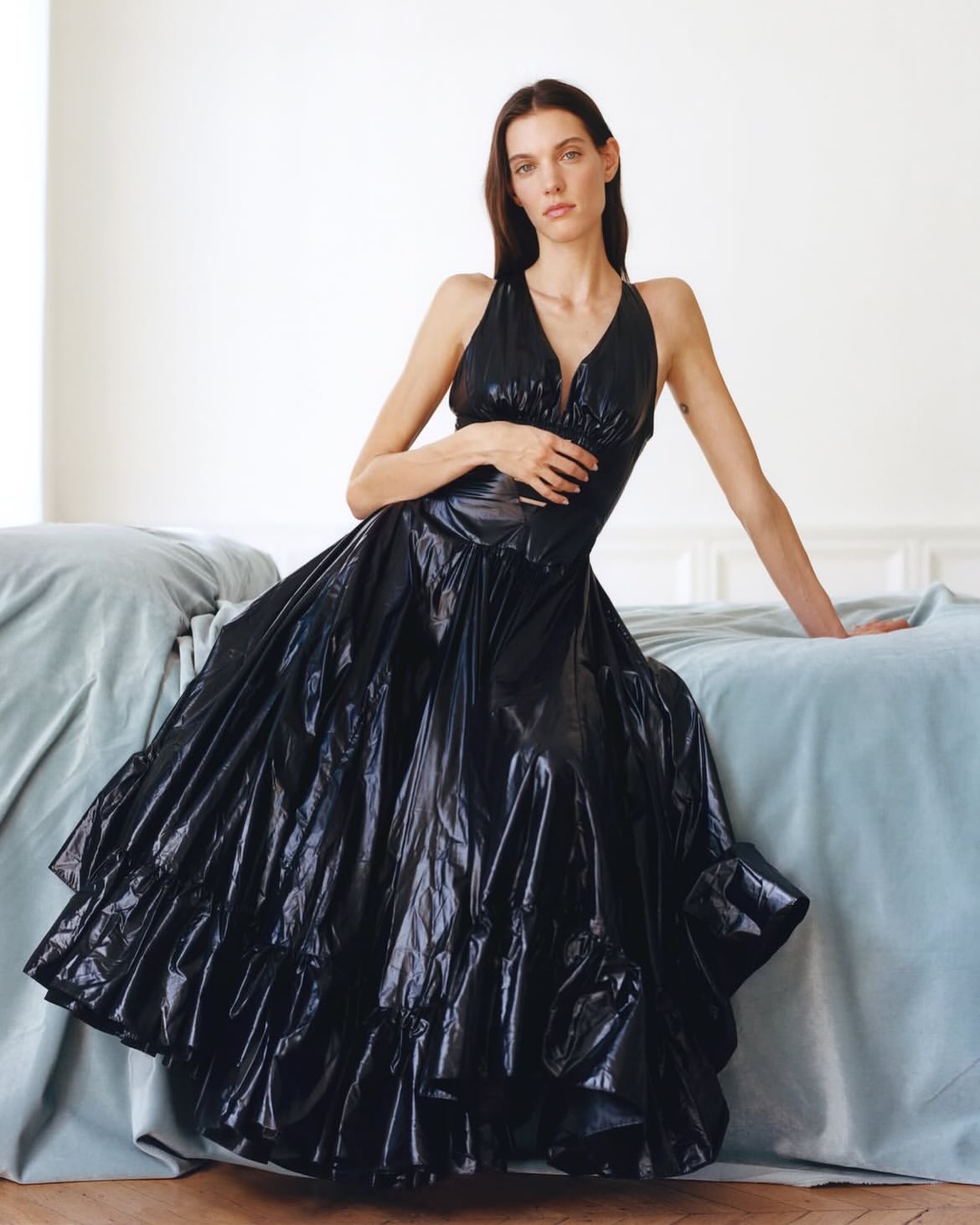 Charlotte Cardin shot by Théo de Gueltzl for Harp...