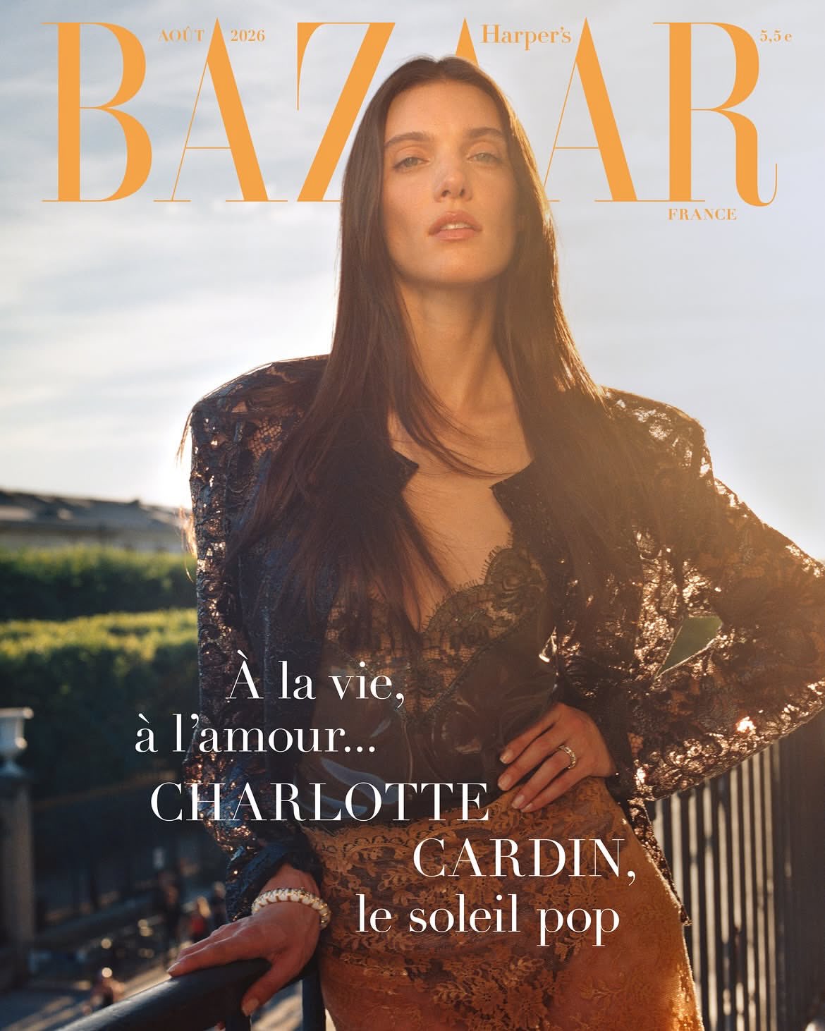 Charlotte Cardin shot by Théo de Gueltzl for Harp...