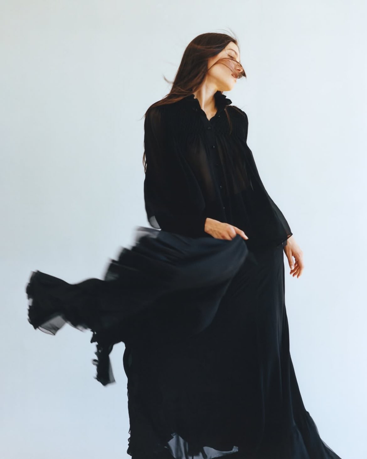 Charlotte Cardin shot by Théo de Gueltzl for Harp...