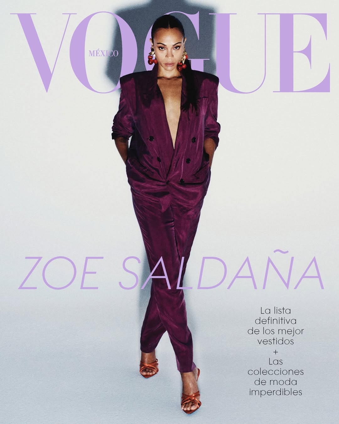 Diego Bendezu X Zoe Saldaña for Vogue Latino America Nov. 25