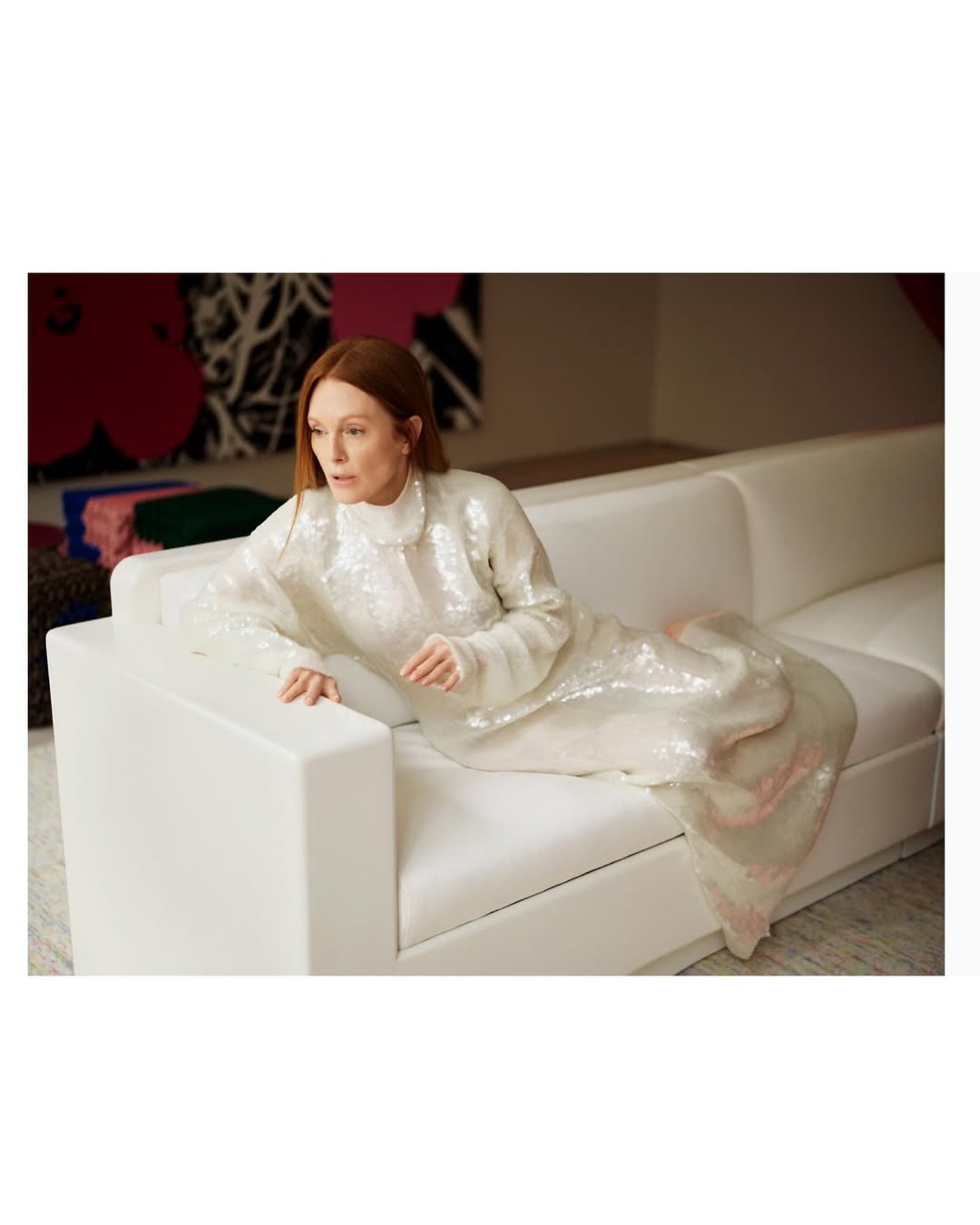 @juliannemoore for the cover of @bazaarfrance phot...