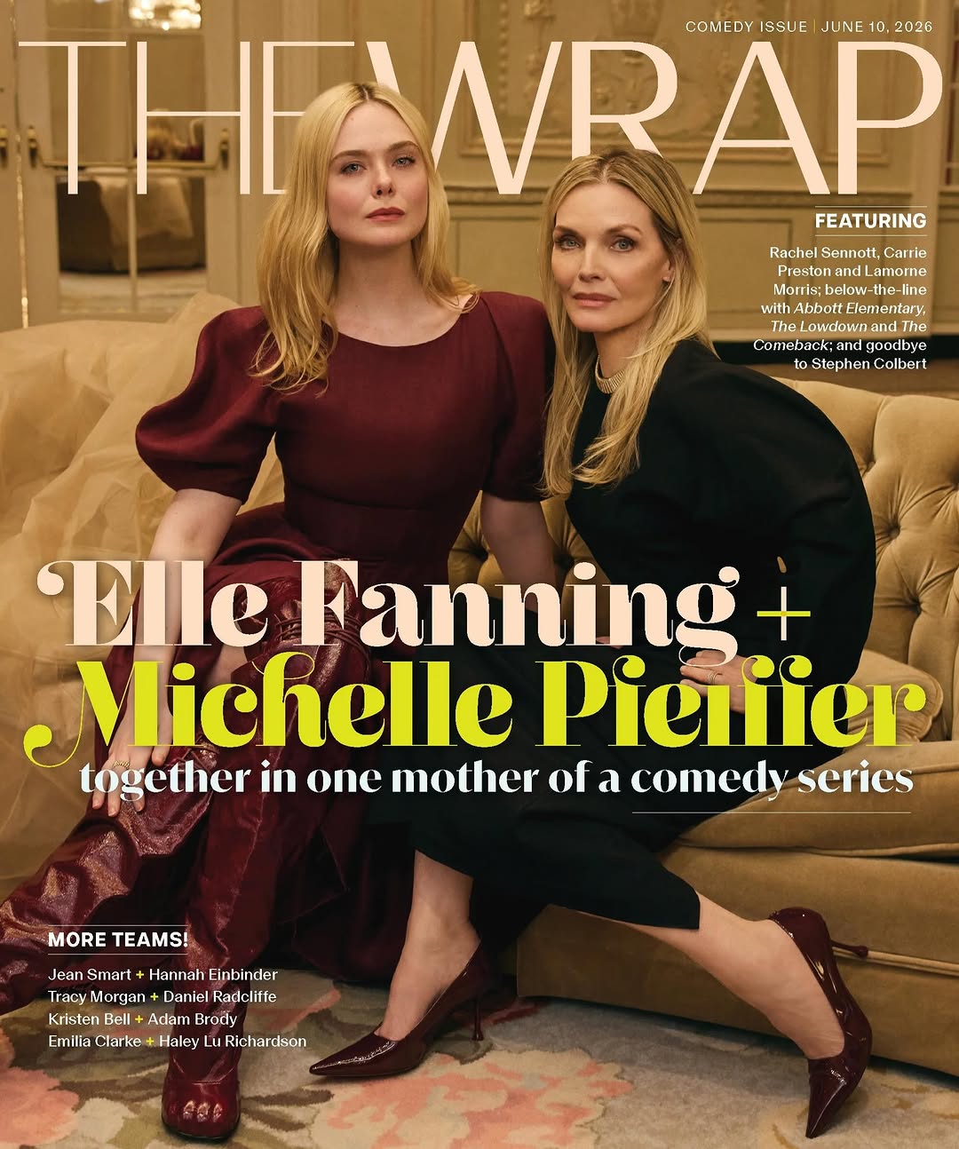 @ellefanning & @michellepfeifferofficial for the c...