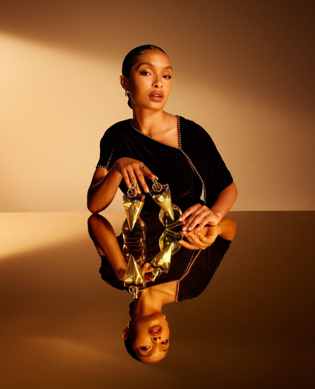 Charlotte Rutherford X Yara Shahidi for Jean Paul Gautier Aug. 25