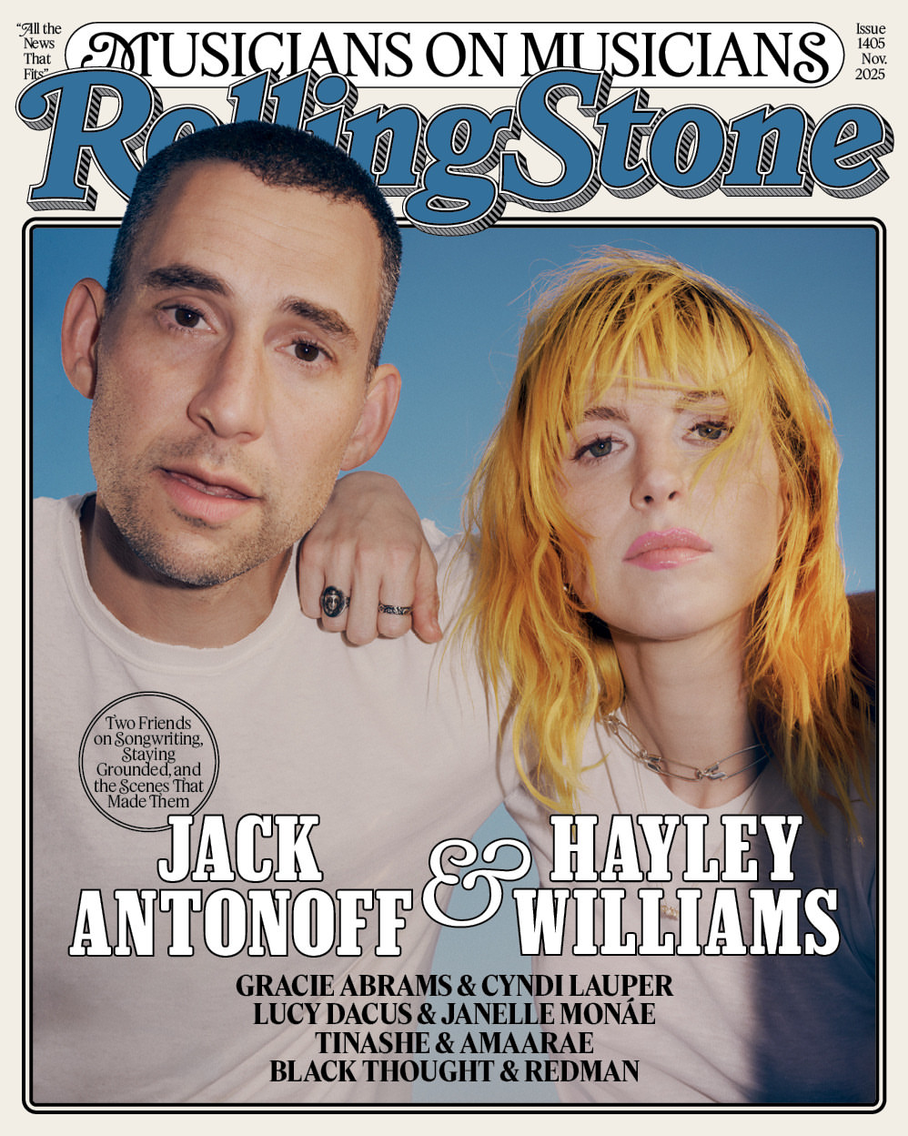 Andreas Laszlo Konrath X Jack Antonoff for Rolling Stone Magazine Oct. 25