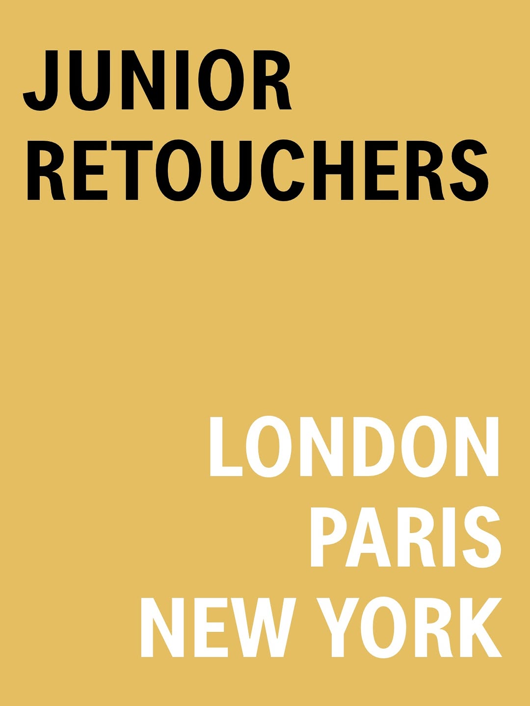 Hello Junior Retouchers (Photography)