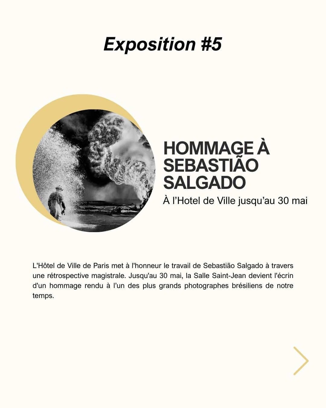 Voici notre séléction d’expo du moment à ne pas manquer !

Nan Goldin. This Will Not End Well - Au grand palais jusqu’au 21 juin
Exposition Kourtney Roy - All Inclusive - À La cité de l’économie jusqu’au 20 septembre
« American Images » de Dana Lixenberg - À la MEP jusqu’au 24 mai
Martin Parr. Global warning - Au Jeu de Paume jusqu’au 24 mai
hommage à Sebastião Salgado - À l’Hotel de Ville jusqu’au 30 mai

Et vous, quelle exposition a retenu votre attention cette saison ?

#studiodaguerre #parisphotographer #studiophoto #studiophotoparis