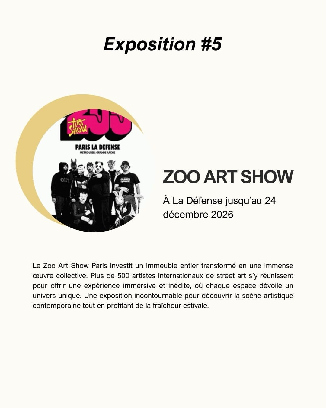 Voici notre séléction d’expo du moment à ne pas manquer !
FRAGILE BEAUTÉ - Au Jeu de Paume jusqu’au 24 septembre
RETROSPECTIVE DE GIANNI VERSACE- Au Musée Maillol jusqu’au 31 octobre
LEANDRO ERLICH - Au Grand Palais jusqu’au 6 septembre 2026
NORMES CORPS - Au Palais de Tokyo jusqu’au 13 septembre 2026
ZOO ART SHOW - À La Défense jusqu’au 24 décembre 2026
Et vous, quelle exposition a retenu votre attention cette saison ?
#studiodaguerre #parisphotographer #studiophoto #studiophotoparis