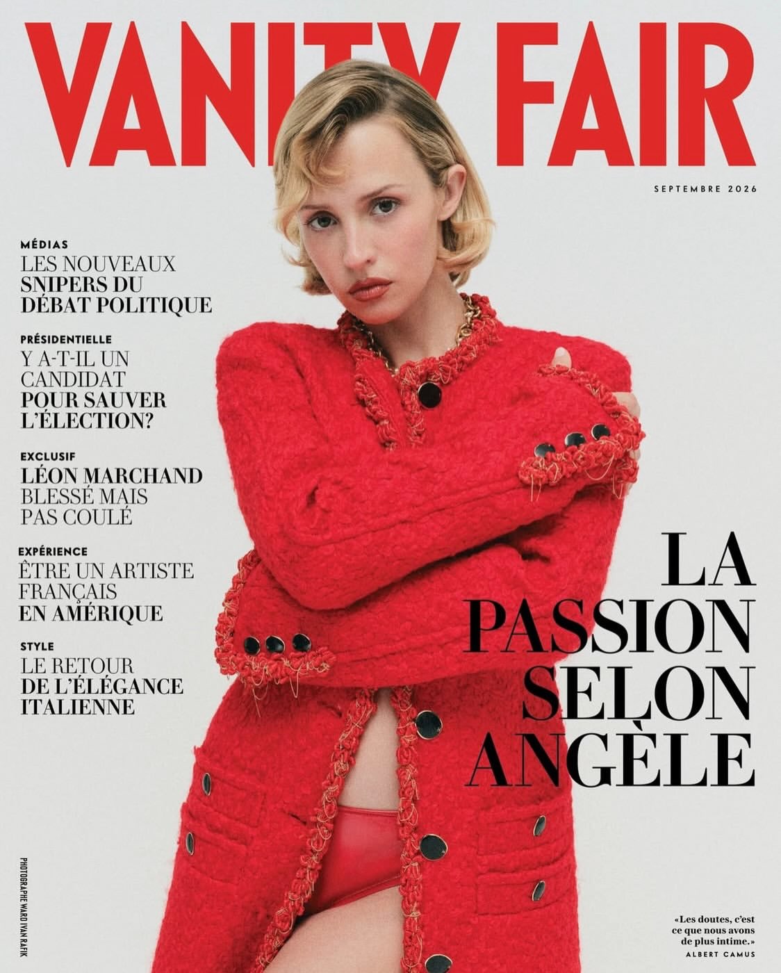 Cover for @vanityfairfrance x @wardivanrafik with ...