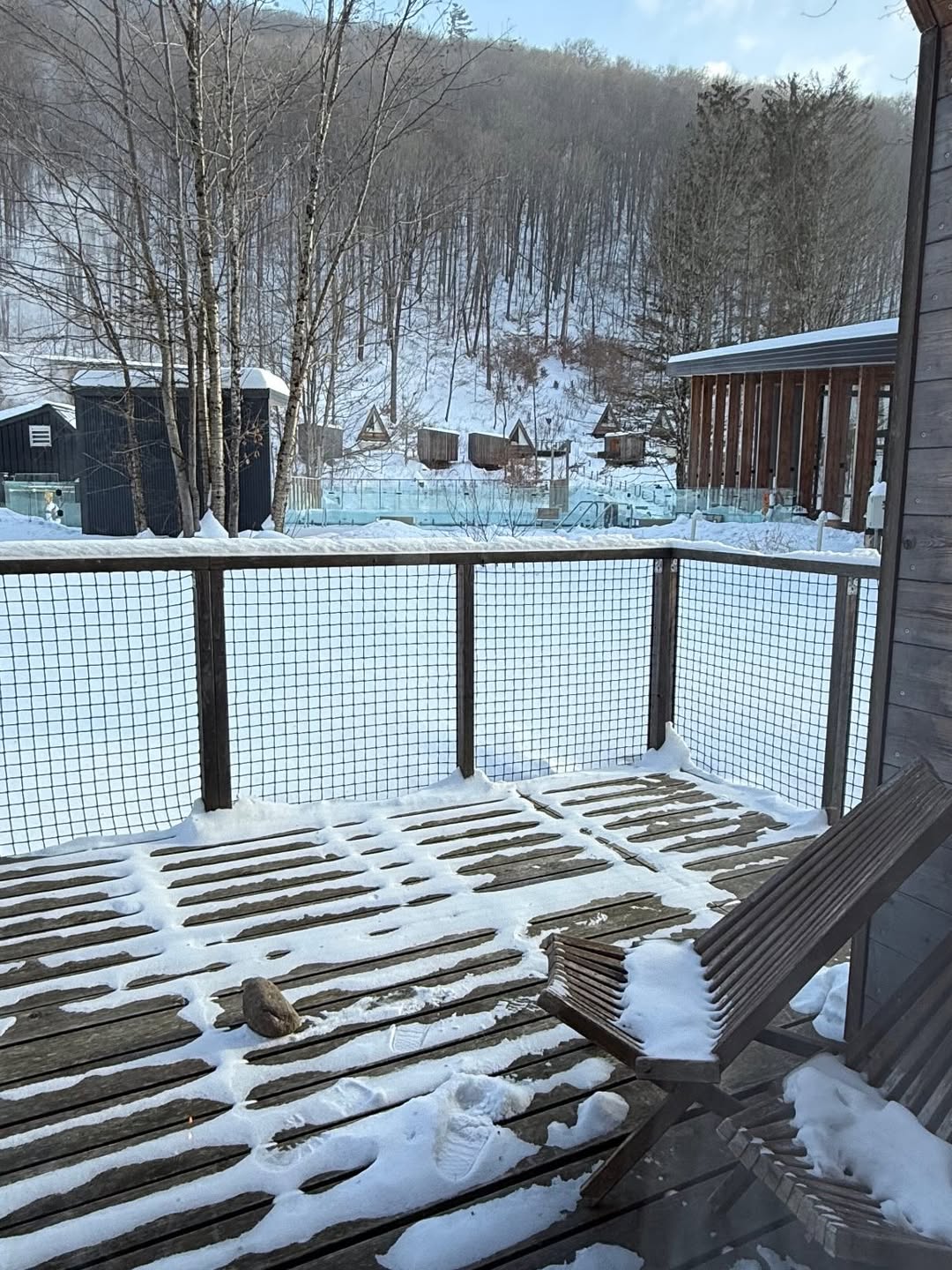 @eastwindhotels 
-2 degrees
Sauna, red light therapy, heated pool all in tact.