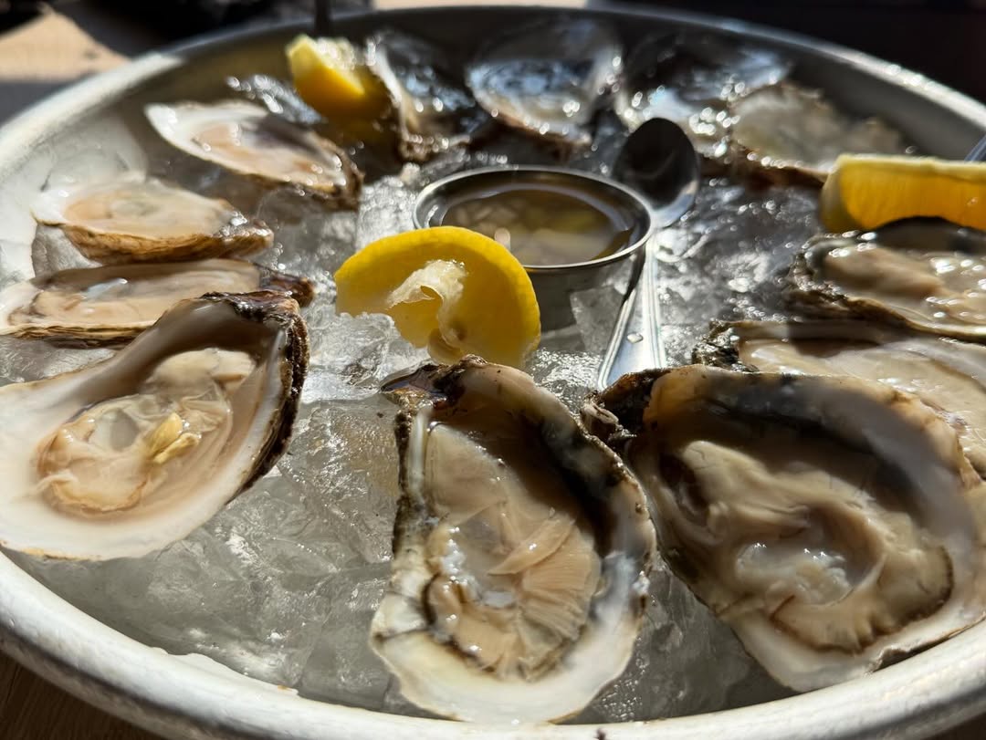 Oyster party + caviar & chips.
@oysterparty