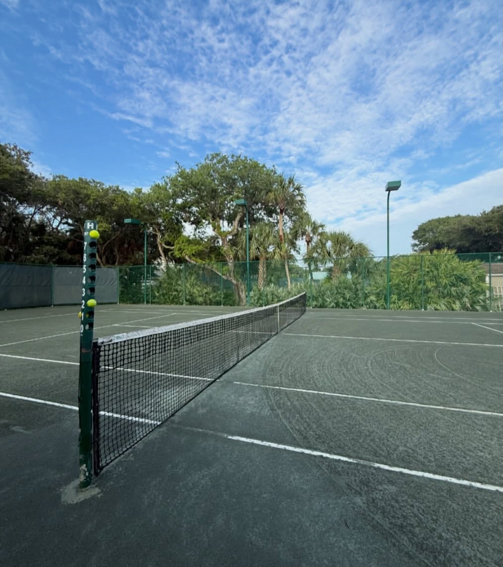#seaoaks 
First on courts today.☀️