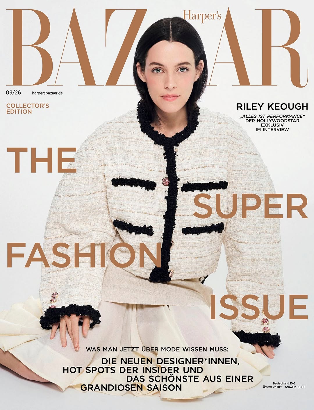 Sofia Sanchez & Mauro Mongiello X Riley Keough for Harper’s BAZAAR Germany Feb. 26