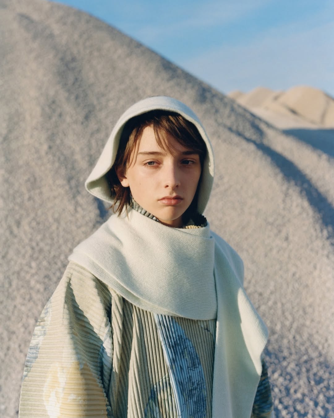 El Yiyo, Arjuna, Damian, and Thaynan by Lola & Pani for Homme Plissé Issey Miyake AW25.