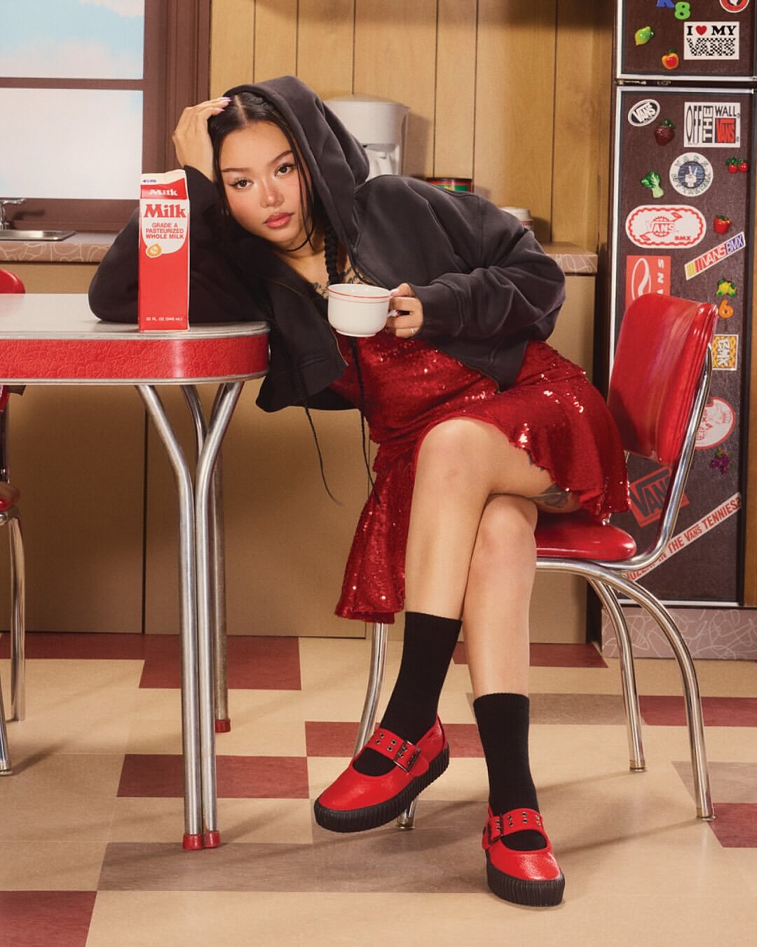 “Meet the @Vans” Holiday Campaign

Featuring @efrondanzig, @thetonyalva1957, @marzyjane, @lidojunior, @22k.jpg, @zionwright, @caramelbobby, @bellapoarch, & @nettspend_

Creative Direction: @thomthomclub @totalworld
Photographer: @davidbrandongeeting @totalworld
Stylist: @clare_byrne @totalworld
DP: @timschutsky
Hair: @joeygeorge @streetersagency
Makeup: @marcelogutierrez @huxley
Nails: @nailsbymamie @seemanagement
Set Design: @mattjacksonmattjackson @11thhouseagency
Food Styling: @lisaloew
Social Video: @rbbykelly
Tailor: @mendtailoring
Location: @vividkidnyc
Photo Post Production: @dave__herr
Video Post Production: @weekendposthouse

Production by @themorrisongroup