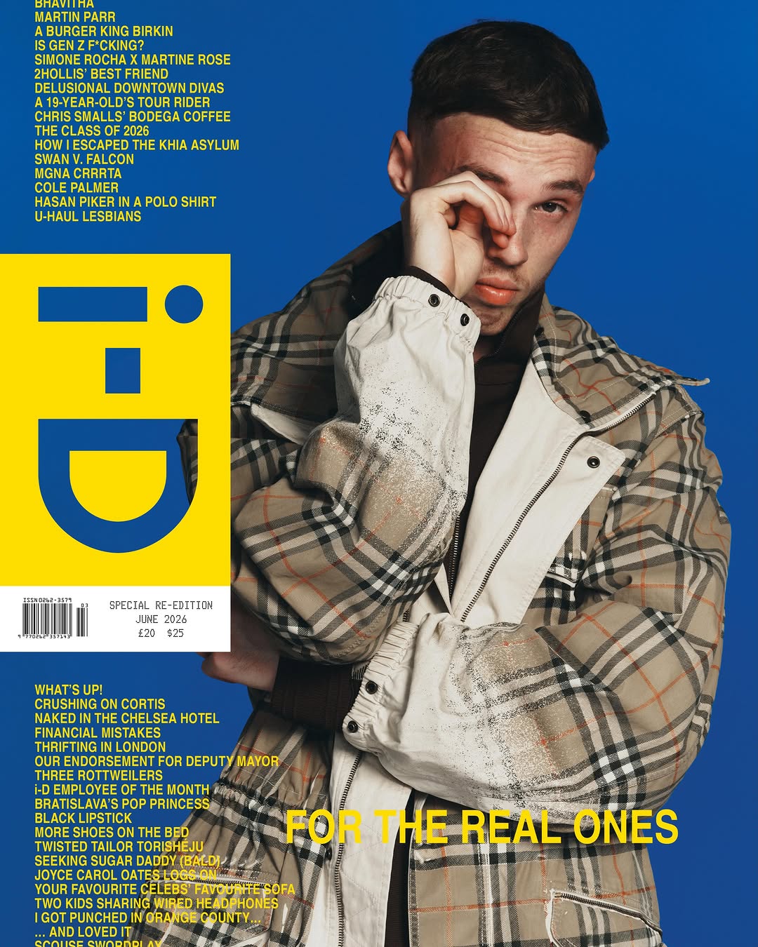@colepalmer10 in @burberry for @i_D's SS26 cover