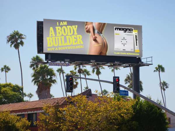@drinkmagna creatine billboards live in Los...