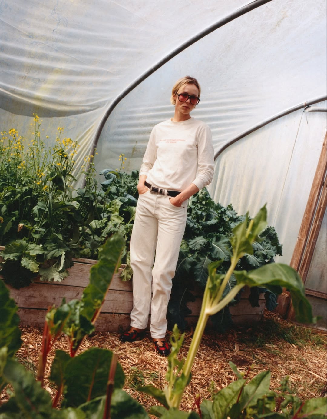 Jack Johnstone X Edie Campbell for HTSI Sep. 25