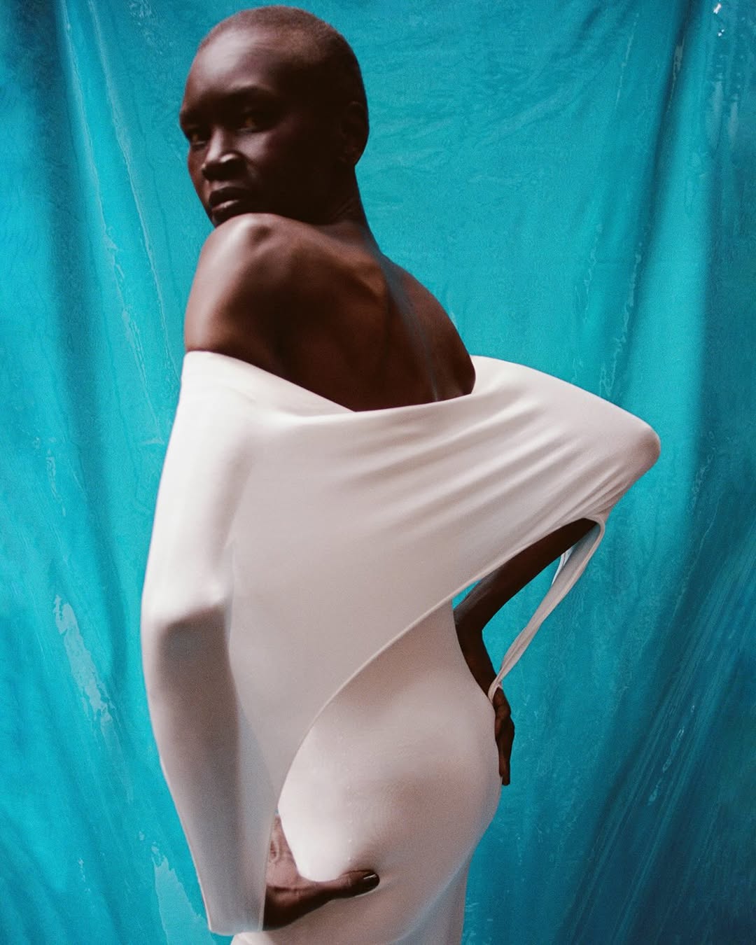 Davit Giorgadze X Alek Wek for Interview Magazine Dec. 25