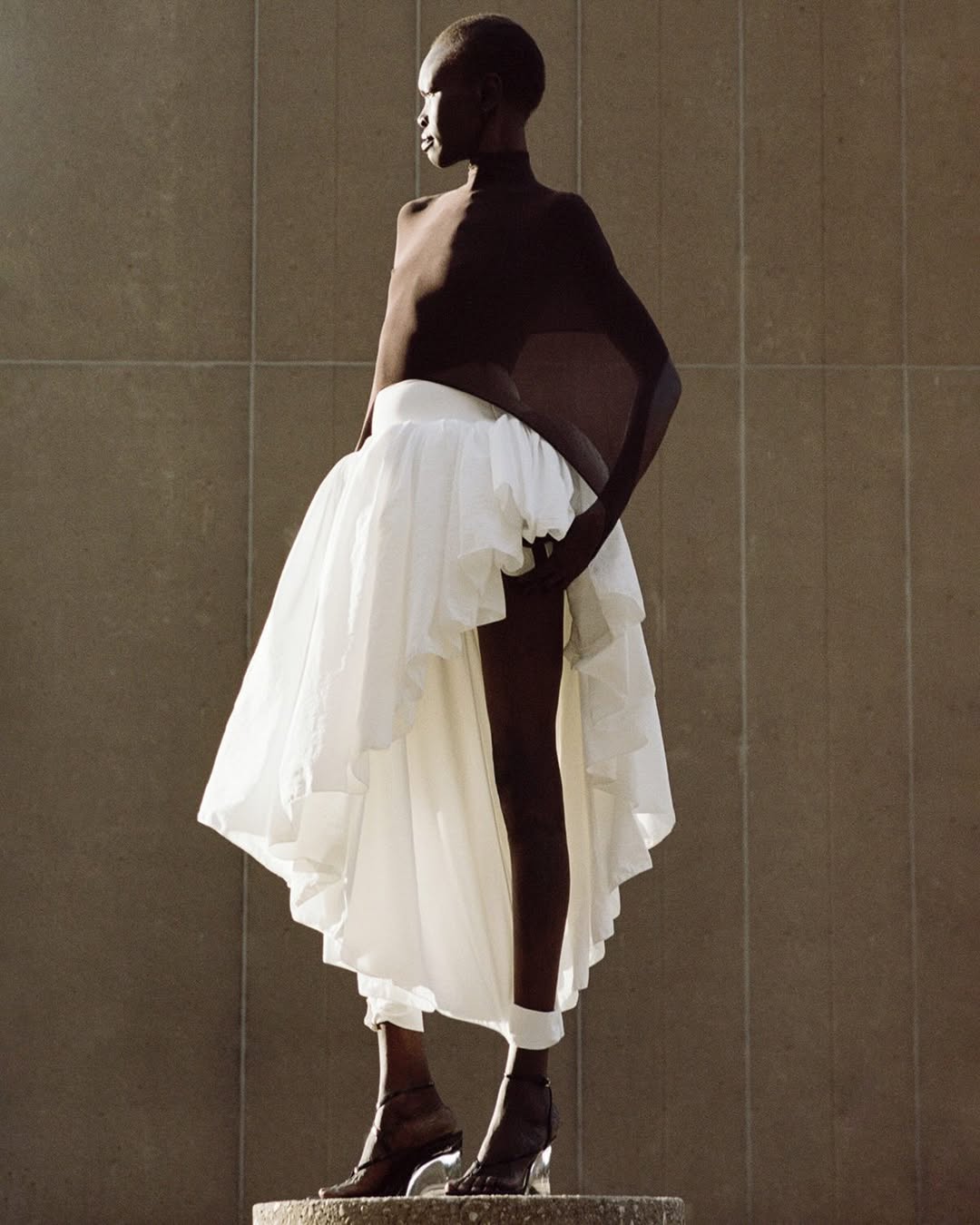 Davit Giorgadze X Alek Wek for Interview Magazine Dec. 25