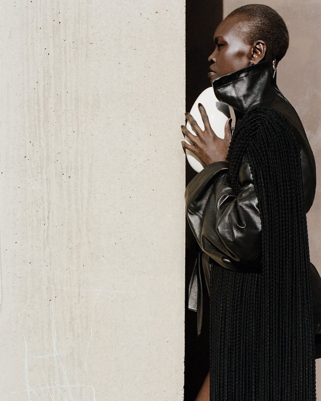 Davit Giorgadze X Alek Wek for Interview Magazine Dec. 25
