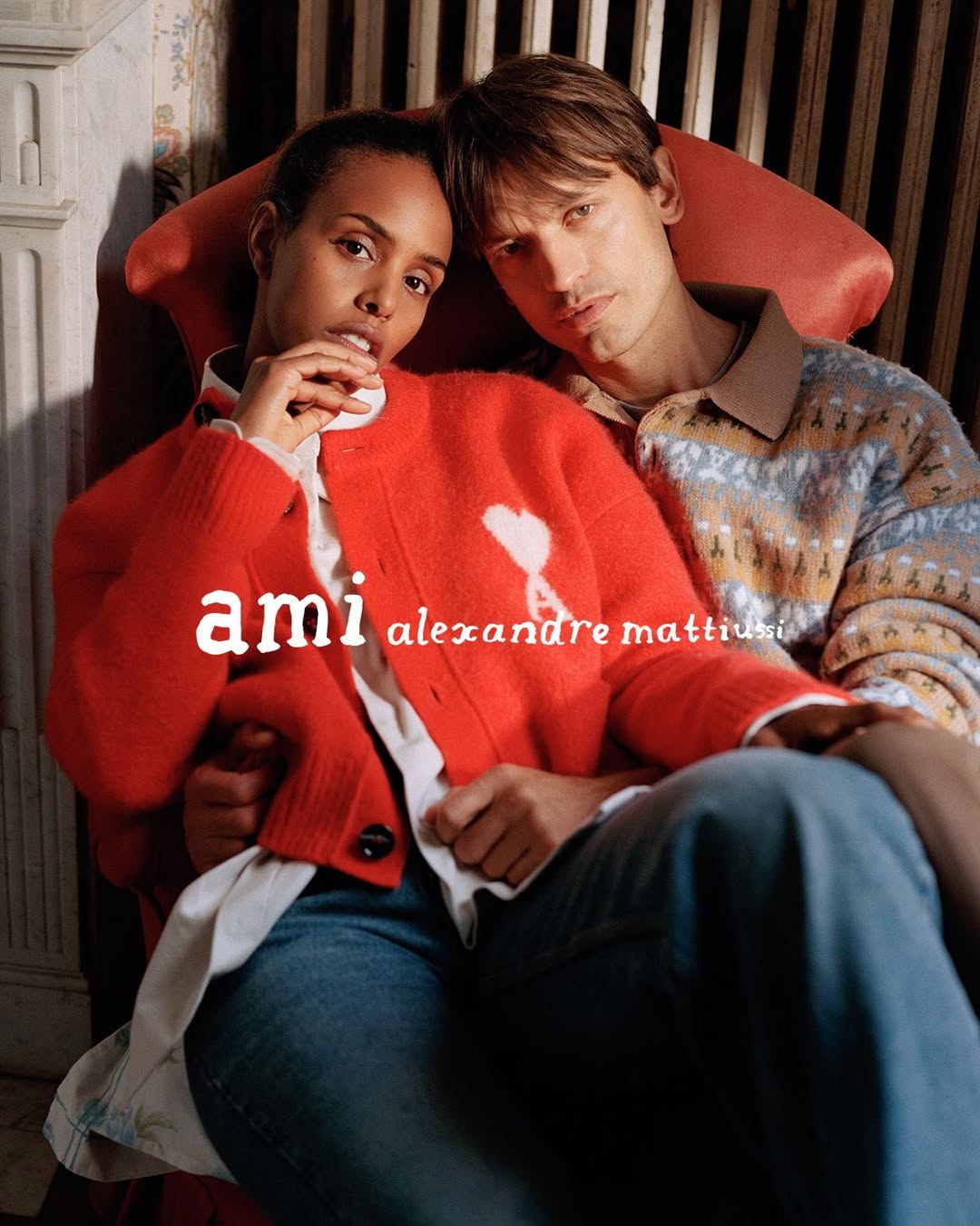 Ami Paris 

Creative Direction by Jacobs+Talbourdet-Napoleone
Photographer Sean Thomas
Stylist Pau Avia
Talent Eddie Klin and Mona Omar
Makeup Artist Mouna Benouhoud
Hair Stylist Vincent Zimberlin
Manicurist Lilly Lizé
Set Designer Frédérick Asséo 
Seamstress Alice Chastel

Produced by Town 
Shot in Paris, France 

#amiparis #alexandremattiussi #seanthomas #commercial #production #townproductions #photography