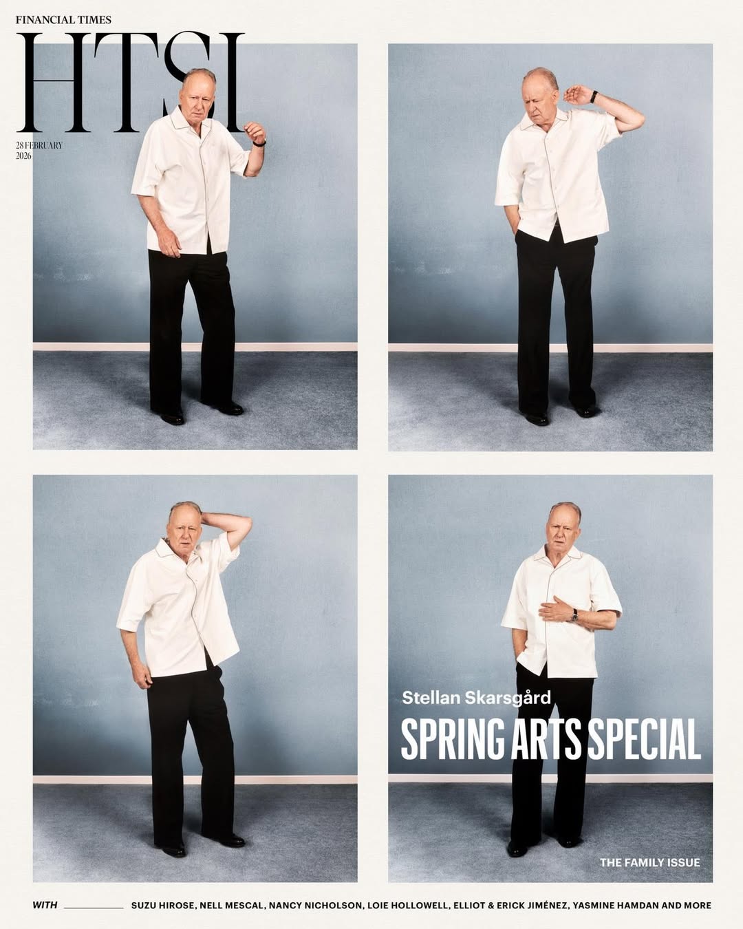 HTSI

Photographer Arash Kahksari
Stylist Julian Ganio
Talent Stellan Skarsgård
Makeup Artist Jenneke Croubels
Hair Stylist Ryo Narushima
Set Designer Tristan Tilagone

Produced by Town 
Shot in Paris, France 

#HTSI #ArashKahksari #StellanSkarsgård #editorial #production #townproductions #photography #Paris