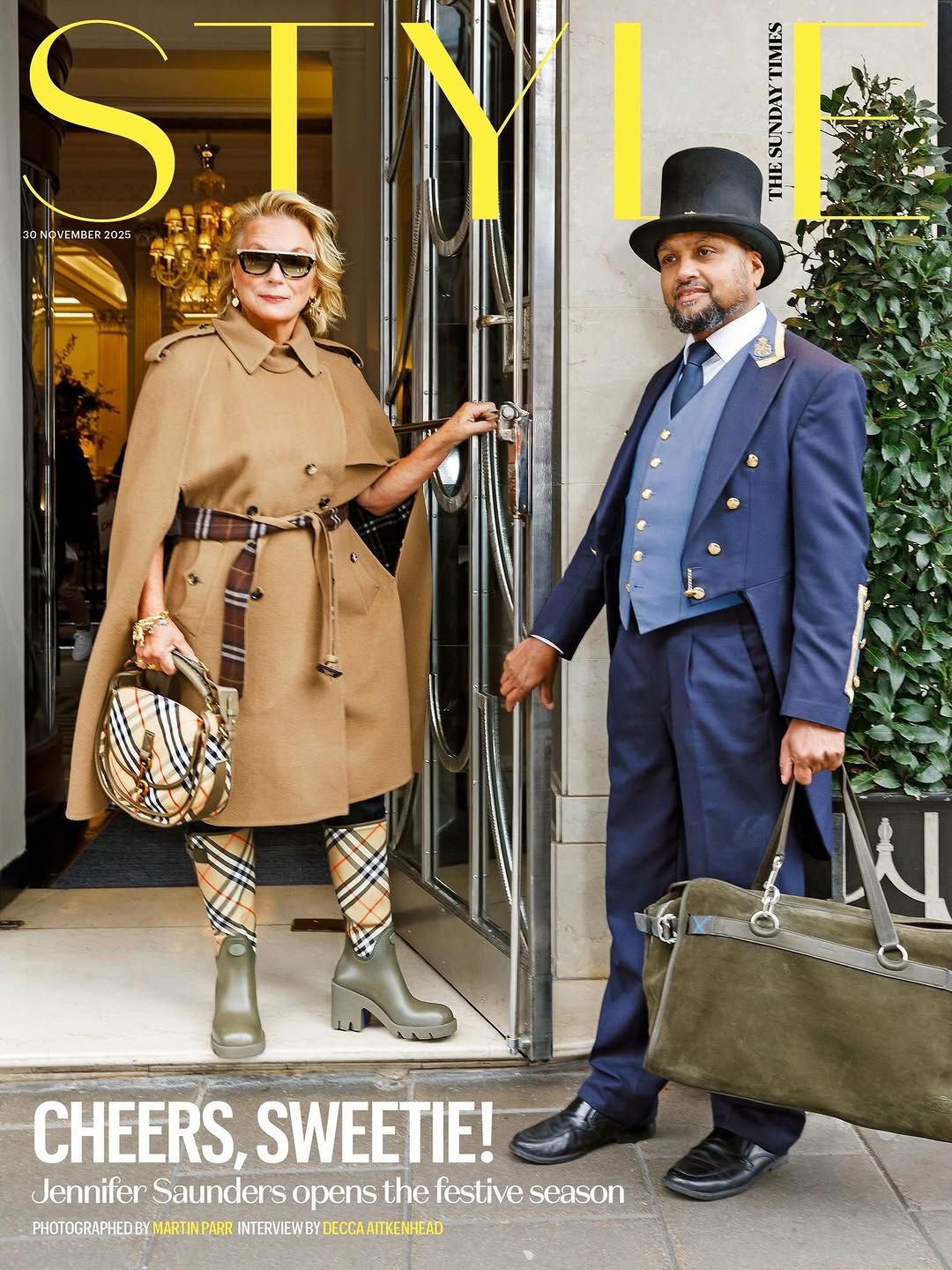 Sunday Times Style 

Photographer Martin Parr 
Stylist Verity Parker 
Talent Jennifer Saunders 
Hair Stylist Sven Bayerbach 
Makeup Artist Ciara O’Shea
 

Produced by Town 
Shot in London, United Kingdom

Special thanks to Claridges

#sundaytimesstyle #martinparr #jennifersaunders #editorial #production #photography #london