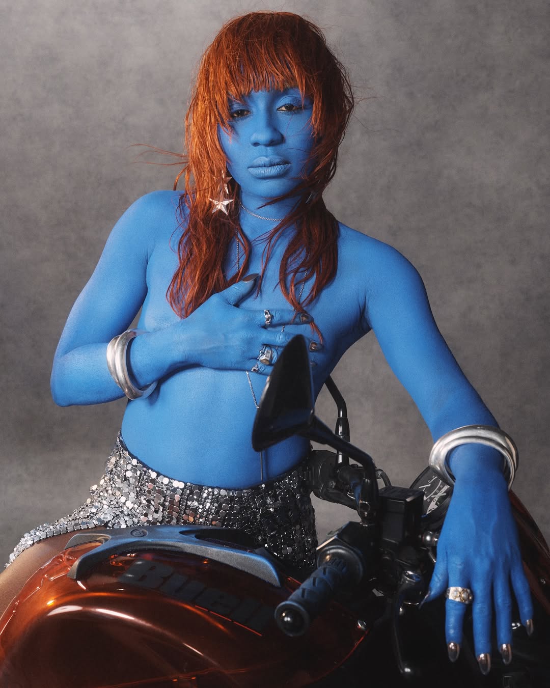 DAZED MAGAZINE X TSHEGUE COVER SHOOT

Taken from the Summer 2025 #TheCelebrationIssue of #Dazed

Photography IB Kamara @ibkamara  Styling IB Kamara @ibkamara and Glen Mban @glenmban Hair Nicolas Philippon @nicophilippon at Artlist Make-up Lisa Michalik @lisamchlik at Artlist Talent Tshegue @tshegue_official Set Design Felix Gesnouin @felixgesnouin at Total Management Lighting Director Niklas Bergstrand @niklas_bergstrand at Strand Digital Post-production The Hand of God @_thehandofgod
Video @_thehandofgod
 Editor-in-Chief @ibkamara  Art Director @gareth_wrighton Editorial Director @kaci0n  Fashion Director @imruh   Production Evelyne Bonneau X Foudre Paris
@evybono x @foudre_paris

Shot at  @uppereaststudio.paris