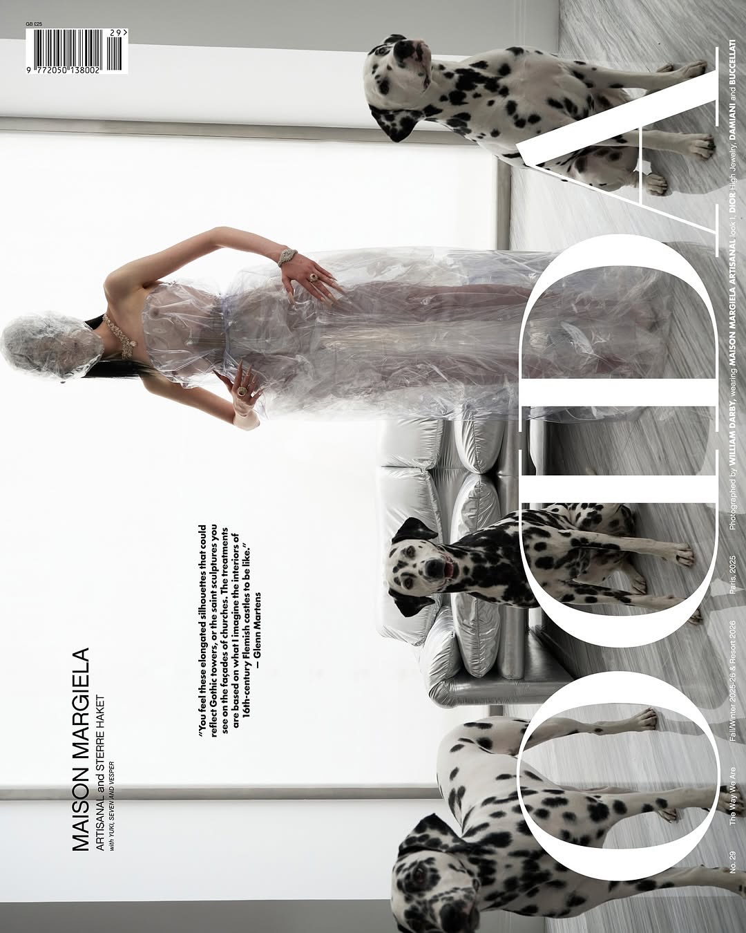 @oddamagazine Issue 29 featuring @sterre.h wearing @maisonmargiela Artisanal 2025 photographed by @william_de_val 

Editor In Chief and Fashion Editor @davidmartingss
Fashion Coordinator @lolamaqueda
Casting @urbancastingnyc
Model @sterre.h @newmadisonmodels
Dalmatian Dogs @yuki_the_dalmi @seven.la.dalmatienne and Vesper.
Hair Stylist @alexis__mercier @baci_management
Makeup Artist @yulyazalesskya @baci_management
Nail Artist @nailsbymagda.s @baci_management
Fashion Assistants @sanyaba21 @xofitaa
Words by @jotasch 
Special Thanks to @themimaconcept